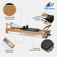 Máquina de Pilates Reformer de Roble Personalizada