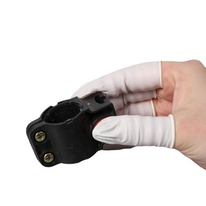 Guantes de Látex Naranja con Textura de Microdiamantes en Relieve para Protección de Manos en el Procesamiento de Alimentos, Desechables, No Estériles, Sin Polvo - Product Image 5