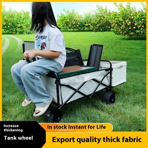 Bán buôn xách tay gấp Wagon tùy chỉnh OEM Tính năng tay đẩy Dã Ngoại xe trailer cuộn cho cắm trại ngoài trời - Product Image 3