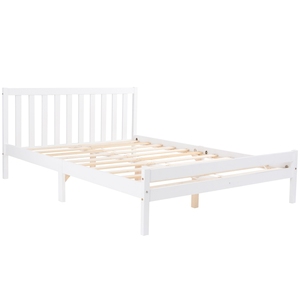 Estructura de cama Queen de ratán natural con cabecero y reposapiés de caña tejida, chapa de madera, diseño de esquinas curvas suaves - Product Image 6