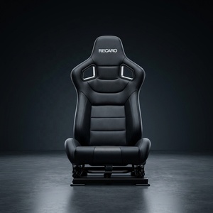 Asientos Deportivos de Carreras Jiabeir Universales, de Cuero PVC Azul RECARO, con Rieles de Doble Bloqueo y Espuma Confortable para Automóvil - Product Image 5
