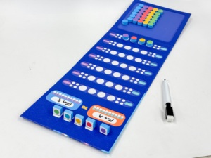 Jeu de voyage magnétique classique Montessori à succès avec <span class=keywords><strong>puzzle</strong></span> de couleurs et marqueur effaçable à sec, facile à plier et à emporter - Product Image 3