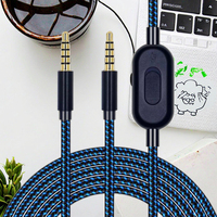 Câble Astro A40 avec contrôle du volume pour casque Logitech Astro A10 A40 TR A40TR Xbox One PS4 - Bleu, livraison gratuite