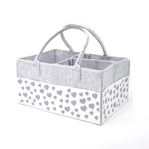 Logo personalizzato 2025 durevole Multi-funzione di grande capacità in <span class=keywords><strong>morbido</strong></span> <span class=keywords><strong>feltro</strong></span> di lana tessuto bambino pannolino di stoccaggio mummia Tote di moda signora - Product Image 2