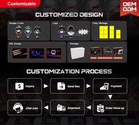Promotion : Anneaux lumineux LED DRL 5D Crystal Angel Eyes à commande par application, étanches, pour feux de jour de voiture, lampes décoratives de modification