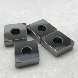 Metallbearbeitung Äußeres Drehen Schneidwerkzeuge 80 Grad CNGA120412-2S CBN Einsatzspitzen für gehärteten Stahl, Hochtemperaturlegierung