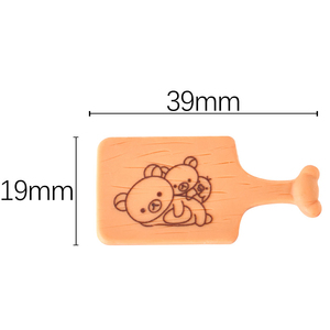 Bonne Qualité Rond Carré Forme Animale <span class=keywords><strong>Effet</strong></span> En Bois Miniature Plateau À Pain Résine Cabochon pour Elf Props - Product Image 2