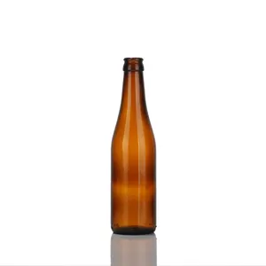 琥珀色玻璃酒瓶，带螺丝密封优质，330毫升和540毫升，有现货