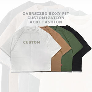 T-shirt DTG con stampa Acid Wash, grafica personalizzata, il tuo design, 100% cotone, taglie forti, vestibilità squadrata, crop, t-shirt bianca pesante da uomo - Product Image 2