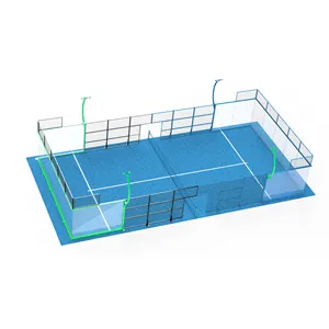 New Design Padel Tennis Outdoor Sports Padel Manufacturer Panoramic Padel Tennis Court