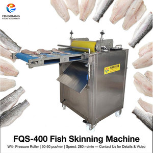 Machine à éviscérer les poissons FQS-400 pour tilapia, dorade et basa, semi-automatique, avec rouleau de pression, 30-50 pièces/min - Product Image 1