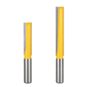 Yellow Extended Bottom Cleaning <b>Cutter</b> 12x12x50 12x12x76 Two Piece Set For Woodworking Milling And Keyhole Grooving - Product Image 1
