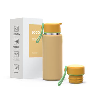 Hong Ling respetuoso con el medio ambiente 6oz 9oz 12oz 16oz botella de agua de bolsillo para niños botella de agua de boca ancha de acero inoxidable de grado alimenticio - Product Image 1