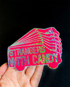 Biểu tượng tùy chỉnh dính chết cắt <span class=keywords><strong>Hologram</strong></span> Vòng Stickers UV chống thấm nước PVC Vinyl <span class=keywords><strong>Laser</strong></span> <span class=keywords><strong>Hologram</strong></span> Stickers in ấn - Product Image 6