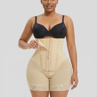 Nouveau pantalon gainant taille haute à 4 baleines, trois rangées de boutons, fermeture éclair, en nylon polyamide sans couture, effet ventre plat et rehausseur de fesses en forme de pêche