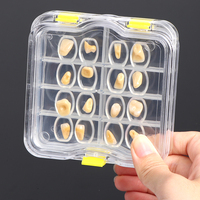 Caja de Almacenamiento para Carillas Dentales SUNSHING, Estuche Transparente para Prótesis Dentales con Membrana Elástica para Coronas y Dientes Postizos