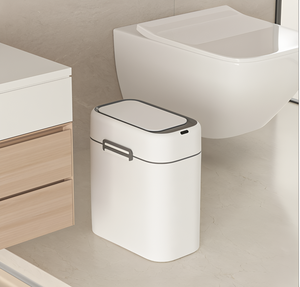 Poubelle Intelligente Slim avec Indice d'Étanchéité IPX5, Poubelle à Capteur pour Espaces Étroits, Fonctionnement Sans Contact, Anneau de Fixation pour Sac Poubelle - Product Image 6
