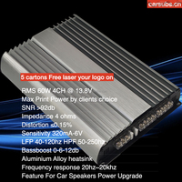 Amplificateur de haut-parleur 24V pour voiture camion VAN BUS 4CH RMS 60W 4 canaux crête 6800W amplificateur de voiture à gamme complète classe AB