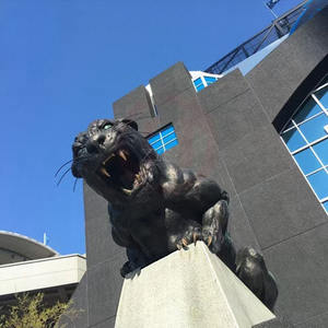 Sculpture <span class=keywords><strong>de</strong></span> léopard en bronze grandeur nature sur mesure, à prix réduit, adaptée à l'affichage en extérieur/intérieur, travail entièrement artisanal - Product Image 2