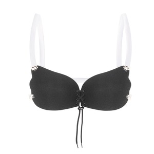 Invisible Push-Up Silicone Bralette Bretelles Transparentes Mariage Dos Nu Collant Adhésif <span class=keywords><strong>Soutien</strong></span>-<span class=keywords><strong>Gorge</strong></span> Grand Brest Mariage Intimes <span class=keywords><strong>Bande</strong></span> - Product Image 3