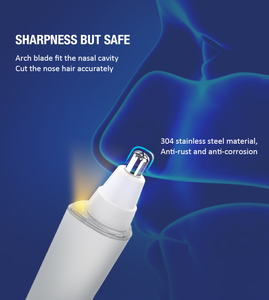 Recortador de pelo de nariz eléctrico recortador de pelo de nariz facial recargable para hombres y mujeres - Product Image 3