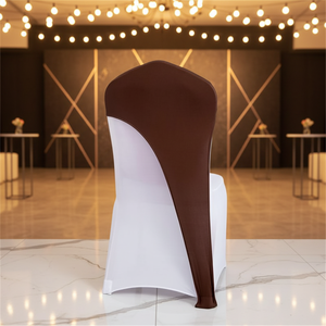 Fundas Elásticas de Spandex para Sillas al por Mayor para Bodas, Banquetes, Fiestas y Eventos, Diseño Personalizado Impreso, Funda para Silla de Media Altura - Product Image 1