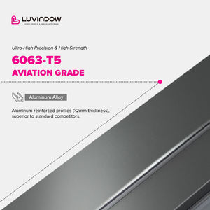 LUVINDOW Porte accordéon peu encombrante avec verre à double vitrage pour les maisons résidentielles modernes - Product Image 4