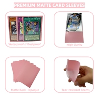 Protège-cartes standard colorés mats 66x91 pour cartes de sport, de jeu de société et de magie – Protège-cartes en PP pour cartes Penny