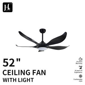 Ventilador de Techo Moderno con Luz LED, Motor DC Silencioso, Control Remoto, 52 Pulgadas, ABS, 5 Aspas, Velocidades Ajustables - Product Image 3