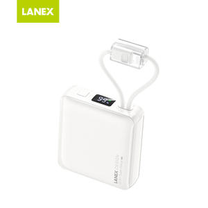 Banque d'alimentation à affichage numérique 10000mAh 22.5W Charge rapide Sortie Type C |   Chargeur portable mini avec câble intégré - Product Image 3