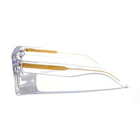 Ifysh luxe grandes lunettes de soleil rectangulaires surdimensionnées pour hommes femmes cadre en acétate Transparent verres polarisés Tac Jack Style