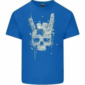 T-shirt Personalizzata da Uomo con Stampa Teschio in Stile Heavy Metal <span class=keywords><strong>Rock</strong></span> <span class=keywords><strong>N</strong></span> <span class=keywords><strong>Roll</strong></span> Punk Hip Hop - Product Image 4