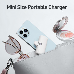 新入荷 LEDデジタルディスプレイ搭載 ミニポータブルモバイルバッテリー 10W/20W 2-in-1 Type-C充電ケーブル付き ISO/Androidスマホ対応 - Product Image 5