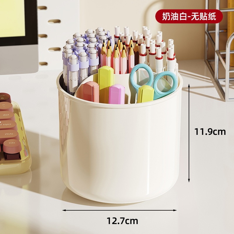 Milky white [rotating with compartments]