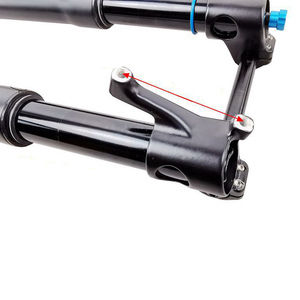 <span class=keywords><strong>Fourche</strong></span> avant de vélo électrique <span class=keywords><strong>VTT</strong></span> en fibre de carbone Grmrk à absorption de chocs légère et haute résistance, tube conique 29, pression d'air inversée - Product Image 4