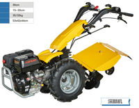 Motoculteur à transmission par engrenages diesel 13HP avec roulement, tracteur à deux roues multifonctionnel pour une productivité élevée dans l'agriculture