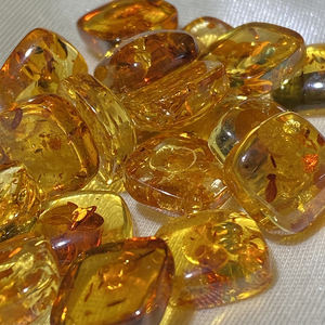 Ambra all'ingrosso gemme naturali curative quarzo ovali in pietra di cristallo pietra preziosa Cabochon lavoro artigianale gioielli ad anello - Product Image 4