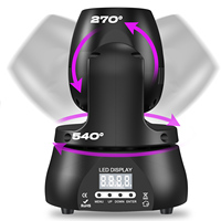 U`King 40W LED RGBW Mini Projecteur Lumineux DMX512 pour DJ, Scène, Fête, Décoration, Lumières Mobiles