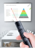 Presentador Inalámbrico USB 2.4G con Puntero Láser para PowerPoint PPT, Control Remoto, Pasador de Diapositivas y Bolígrafo Láser