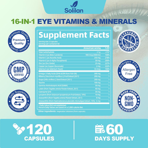 Tiongkok OEM 16 dalam 1 Formula Herbal alami Zeaxanthin Lutein perawatan kesehatan mata kapsul suplemen mineral vitamin - Product Image 4