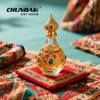 Bouteille de Parfum d'Huile de Luxe Style Ancien de Dubaï, Nouveau Design 50 ml