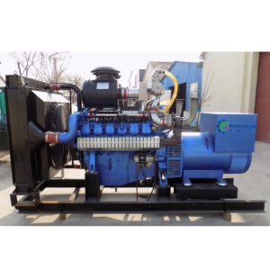 Groupe électrogène VMAN 300KW à refroidissement par eau, démarrage électrique, 380V, Stamford 375kva, pour gaz de synthèse, gaz de biomasse, biogaz, gaz naturel - Product Image 2