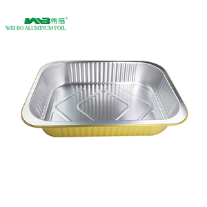 ถาดเค้กอะลูมิเนียมทรงสี่เหลี่ยม WB Wholesale <span class=keywords><strong>WEIBO</strong></span> WB-278-2200 เกรดอาหาร ความจุ 2200 มล. ภาชนะฟอยล์แบบใช้แล้วทิ้ง หนา 0.15 มม. ผลิตตามสั่ง - Product Image 4