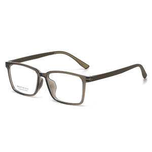 Gafas ópticas cuadradas Beauty Of Style para hombre AT68629 55C16-148 C1 UV400, montura estrecha, lentes de acetato negro - Product Image 5