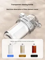 Filtre à eau pour robinet de douche et machine à laver MEENA, anti-calcaire, anti-chlore, sans électricité