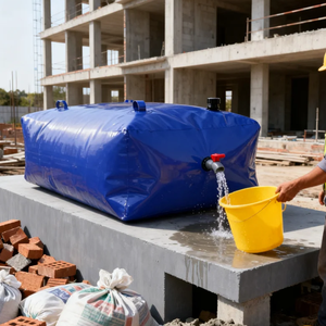 Sacca d'Acqua in PVC Rinforzato, Serbatoio Portatile per Tutte le Condizioni Atmosferiche, per Allevamento, Cantieri Edili, Garanzia 1 Anno - Product Image 4