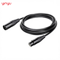 Kabel Mikrofon XLR Profesional Yinyu MC041 5M dengan Jaket Fleksibel Tahan Lama untuk Studio dan Pertunjukan Langsung