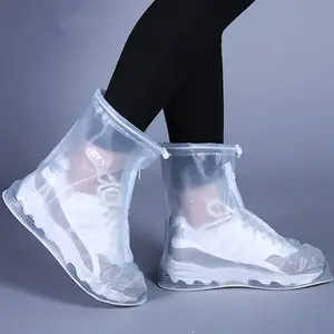 Impermeável Rain Shoe Cover Outdoor Rain Boots Shoe Protector Reutilizável PVC Shoes Cover For Women Men