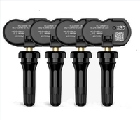 FOXWELL Capteur TPMS universel sans fil pour voiture Capteurs de pression des pneus programmables Valves en caoutchouc métallique avec outil de programmation TPMS