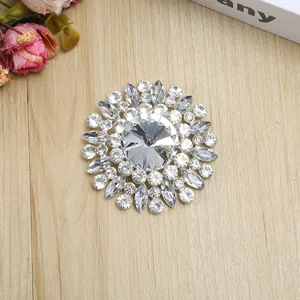 7.2CM Alloy Diamond Inlaid Popular Flower Accessories